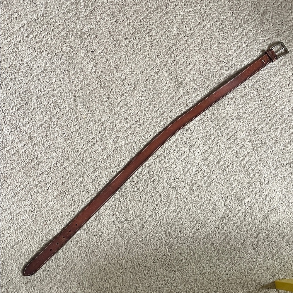 Hilfiger Brown Leather Men's Belt - Picture 2 of 11